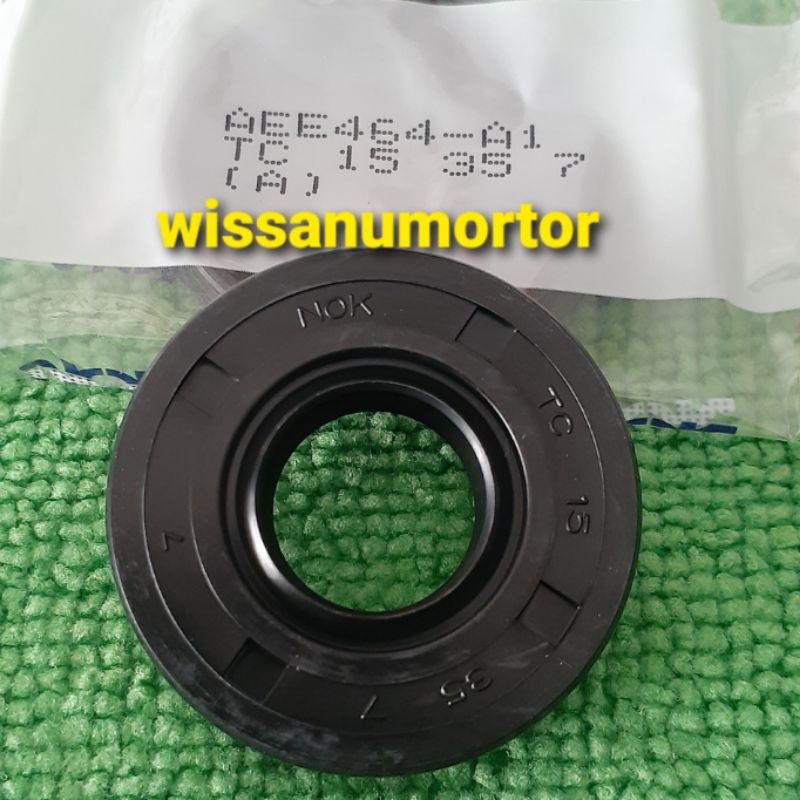 ซีลข้อเหวี่ยง NOK แท้ 15-35-7 ใช้กับเครื่องตัดหญ้า Mitsubishi T200/Suzuki G4K/Kawa TD40