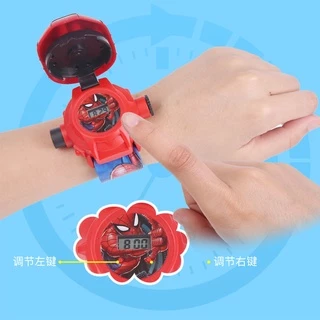 ของเล่น นาฬิกาฉายภาพสำหรับเด็ก Kids Watch Cartoon 3D Projection Projector ​ของขวัญสำหรับเด็ก