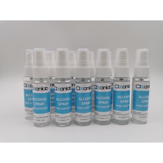 14ขวด พร้อมส่ง!!! Cleanlab Alcohol Spray Hand Sanitizer food grade 100% แอลกอฮอล์เสปรย์ สีใส ขนาดพกพา