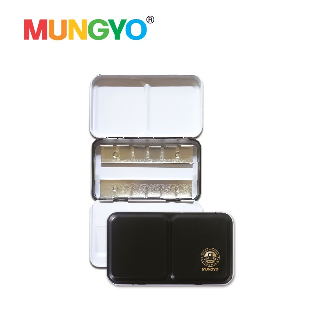 MUNGYO กล่องเหล็กใส่สีน้ำเค้ก (METAL CASE)