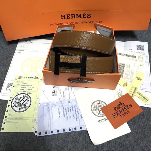 เข็มขัดHermes เกรดพรีเมี่ยม เกรดHi-end ปั้มทุกจุด พร้อมกล่องแบรนด์