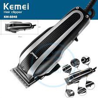 KEMEI KM-8848 แบตตาเลี่ยน ปัตตาเลี่ยนตัดผมไฟฟ้า พร้อมที่รองหวี 4 ชิ้น ตัดแต่งทรงผม    KEMEI KM-8848 แบตตาเลี่ยน ปัตตาเลี