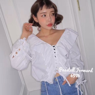 Stylenanda ruffle top