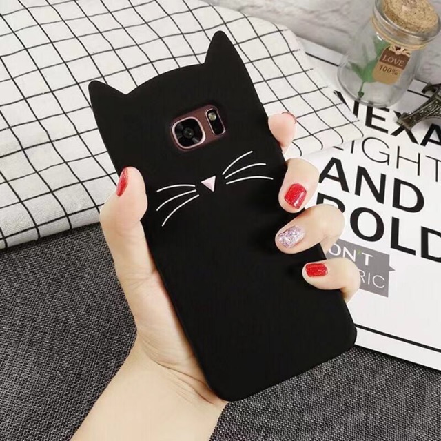Samsung j5 j4 j6 j7 j1ace ชมพู ดํา 🐈 เคส