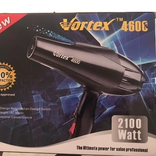 ไดร์เป่าผม Vortex Professional Hair Dryer 2100W รุ่น 4600 วอร์เท็กซ์ น้ำหนักเบา จับกระชับมือ แข็งแรง เสียงเบา เสริมสวย