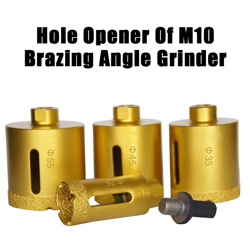 M10 ด้ายแห้งสูญญากาศ Brazed เพชรหินอ่อนเจาะ Core Bit กระเบื้องเซรามิก Hole Sawหินแกรนิตหินอ่อนเปิดเจาะ Bits