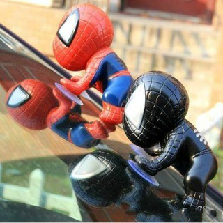 สติ๊กเกอร์ลาย Spiderman สำหรับตกแต่งหน้าต่างรถยนต์ 2 ชิ้น