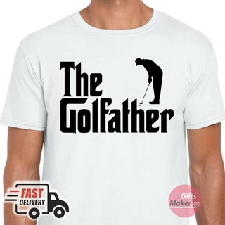 [COD]เสื้อยืด พิมพ์ลายนักกอล์ฟ The Golfather Daddy สําหรับผู้ชายS-5XL