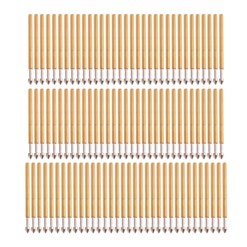 QJ Test Probe ชุด 100 ชิ้นโลหะสปริง Test Probe Pin Current Rating 3A ทนทาน-