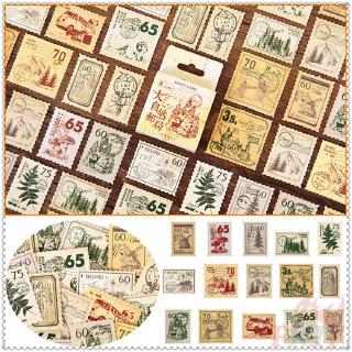 ❉ Nature Retro Stamp Sealing สติ๊กเกอร์ ❉ 45Pcs/Box DIY Diary Scrapbooking Decals สติ๊กเกอร์