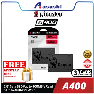 [ท้องถิ่นไทย]ใหม่เอี่ยม ฮาดดิสโน๊ตบุ๊ค คิงส์ตันKingston SSD A400 แท้ 120GB 240GB 480GB 960GB คอมพิวเตอร์ฮาร์ด