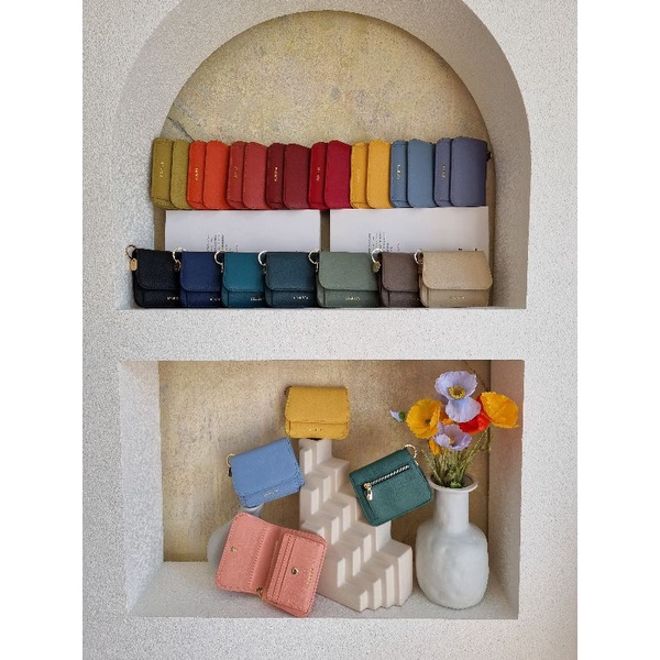 กระเป๋าสตางค์ใบสั้นหนังวัวแท้ รุ่น lucky Dearista