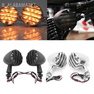 Alabama327 ไฟเลี้ยว Led สีเหลืองสว่าง กันน้ํา สําหรับรถจักรยานยนต์ Honda Retro 2 ชิ้น