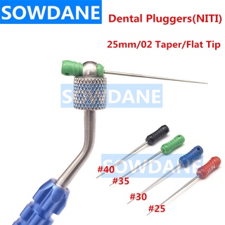 6pcs/pack Dental NITI Plugger for Root Canal Nickel Titanium File 25mm Type Endo Pluggers Files Dental Material Tool