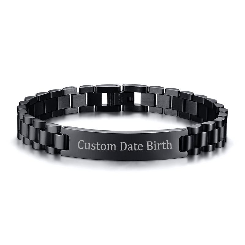 Vnox สร้อยข้อมือกําไลข้อมือสแตนเลสแฟชั่นผู้ชายผู้หญิง