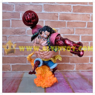 ฟิกเกอร์ One Piece Monkey D Luffy Gear 4 - model luffy gear 4 ขนาดความสูง 25 cm. ผลิตจาก PVC คุณภาพดี หนักๆ ตันๆ