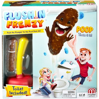 Mattel Game Flushin Frenzy™ - Funny Toilet เกมอึ เกมส้วม เกมสำหรับครอบครัว FWW30