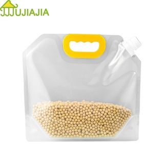 Jujiajia ถุงซีลใส สําหรับใส่นมถั่วเหลือง ชานม 10 ชิ้น