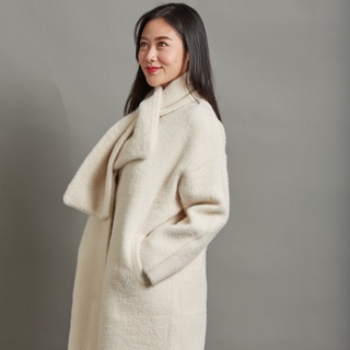 VENICECOAT-CORAL WHITE🧣