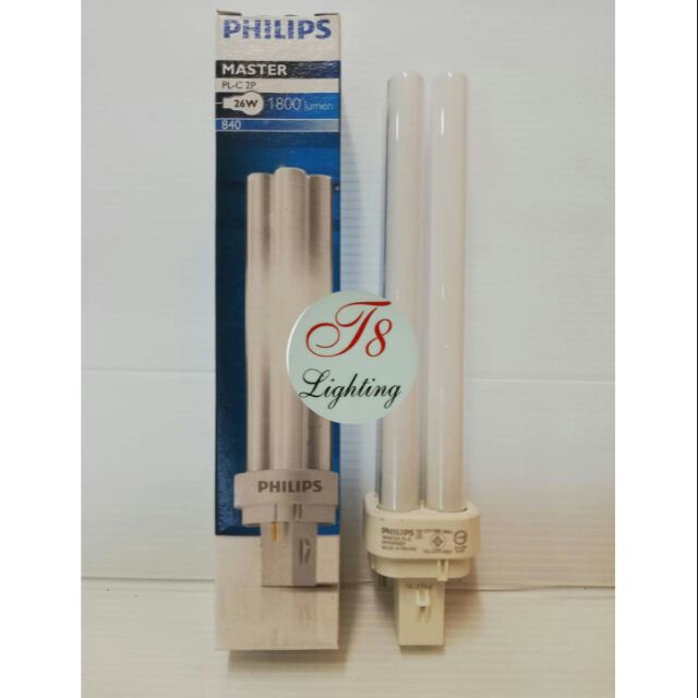 หลอดPLC 26W 840 คูลไวท์ 2 PIN G24d-3