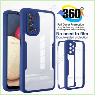 เคสโทรศัพท์มือถือ ซิลิโคนนิ่ม TPU ใส กันกระแทก ป้องกัน ปิดด้านหลัง 360 องศา สําหรับ Oppo A94 A74 A93 A54 A52 A72 A92 A16 s A16s A55 A15 s A15s A5 A9 2020 4G 5G