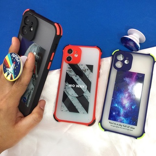 Vivo พร้อมส่ง!! เคสกันกระแทก ฟรี Griptok เคสกันเลนส์กล้อง เคสกันกล้อง เคสการ์ตูน ขอบสี เคสแฟชั่น เคสหลังขุ่น