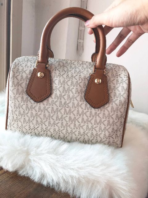 กระเป๋า MK MICHAEL KORS ARIA SIGNATURE SMALL SATCHEL CROSSBODY BAG ? |  Shopee Thailand