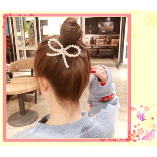 Pearl hairpin กิ๊บติดผม ไข่มุก_สามารถปรับรูปทรงของเนคไทโบว์