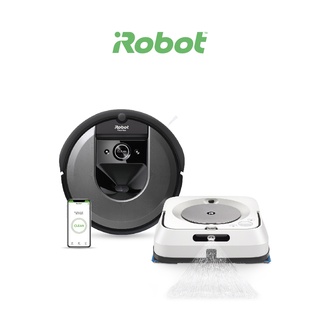 [ซื้อคู่คุ้มกว่า] iRobot Roomba i7 หุ่นยนต์ดูดฝุ่น คู่ Braava jet m6 หุ่นยนต์ถูพื้น