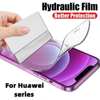 ฟิล์มไฮโดรเจลกันรอยหน้าจอ แบบใส สําหรับ Huawei Nova 3 4 5 6 7 8 9 Pro Honor 20 30 50 60 70 V40 9X X30 X10 Pro 1 ชิ้น