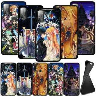 เคสซิลิโคนนิ่ม ลายการ์ตูนอนิเมะ Sword Art Online  สำหรับ วีโว่ Y11 Y12 Y15 Y17 Y19 Y20 Y30 Y50 Y20i Y69 Y71 Y93 Y95 Y91 Y20s Y91C