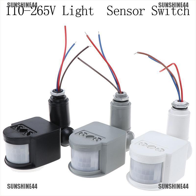 Shine44 180° สวิตช์ไฟ LED อินฟราเรด ตรวจจับการเคลื่อนไหว PIR ติดผนัง