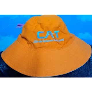 CAT หมวกบักเก็ตใส่ได้ 2 ด้าน ปัก  Cat Telecom Public Company Limited หมวกกันแดด