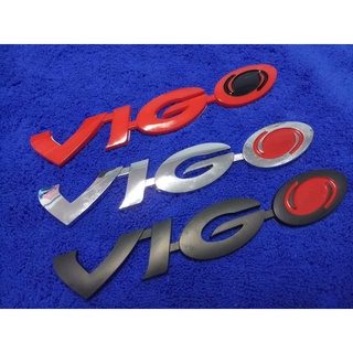 B.S.D โลโก้ตัวหนังสือ VIGO สีแดง 18.5×3cm  1ชิ้น