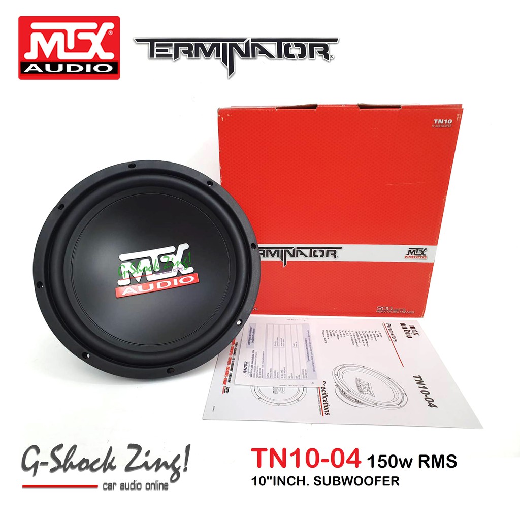 MTX audio Teaminator Subwoofer เครื่องเสียงรถยนต์ ลำโพงซับวูฟเฟอร์ ดอกลำโพง10นิ้ว MTX รุ่น TN10-04 =