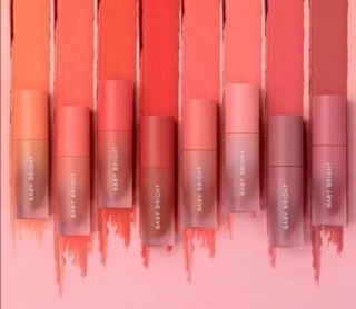BABY BRIGHT เวลเวท เชอรี่บลอสซั่ม โทนสีส้มอิฐ LIP & CHEEK VELVET CHERRY BLOSSOM ขนาด 2.4G