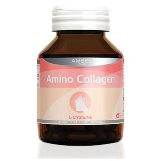 Amsel Amino Collagen 500 mg แอมเซล อะมิโน คอลลาเจน ขนาด 40 แคปซูล 15175