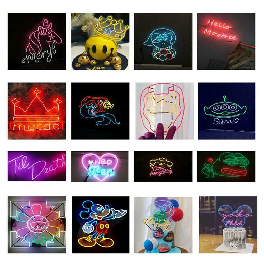 สายไฟนีออน LED 1 ม. 2 ม. 3 ม. 5 ม. กันน้ํา ปลั๊กบุหรี่ USB สําหรับตกแต่งภายในรถยนต์ เต้นรํา รองเท้า - รูปที่ 6