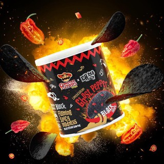 มันฝรั่งเผ็ด Ghost Pepper โกสเป็ปเปอร์ มันฝรั่งแผ่นดำเผ็ดที่สุดในโลก