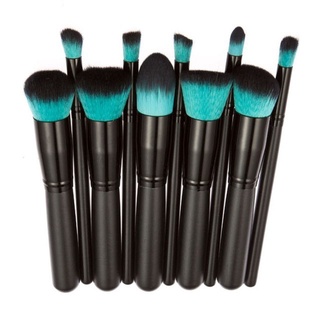 10 ชิ้น/เซ็ต แปรงแต่งหน้า Professional  Marbling Handle Eye Shadow Eyebrow Lip Eye Make Up แปรง Cosmestics
