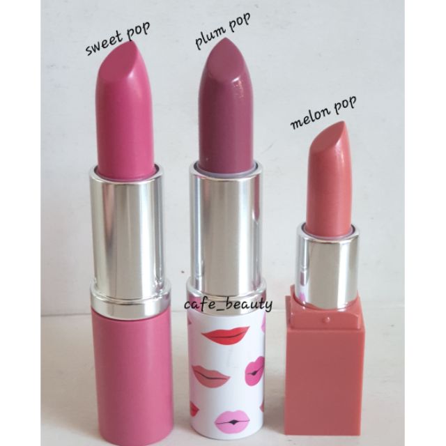 ลิปสติกคลีนิกข์ Clinique Pop Lip Colour+Primer Rouge Intense+Base มี 3 สี #melon pop #sweet pop #plu