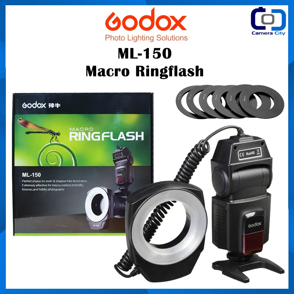 Godox Macro Ring Flash ML150 ระบบแมนนวล ใช้กับกล้องได้ทุกรุ่น Shopee