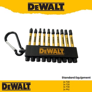 DeWALT ดอกไขควง ในพวงกุญแจ 1ชุดมี 10ดอก