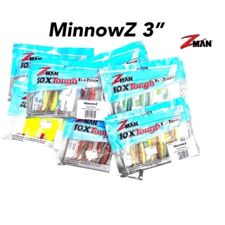 Zman MINNOW Z เหยื่อตกปลาพลาสติกนิ่ม 3 นิ้ว