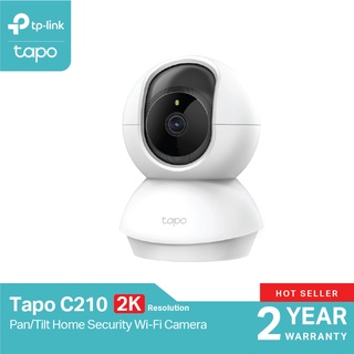 TP-Link Tapo C210 Home Security Wi-Fi Camera 2K ปรับมุม หมุนได้ 360° ความละเอียด 3 MP กล้องวงจรปิดไร้สาย รับประกัน 2 ปี