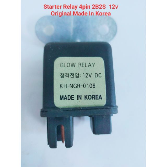 STARTER RELAY & GLOW PLUG RELAY 12V ผลิตในเกาหลี