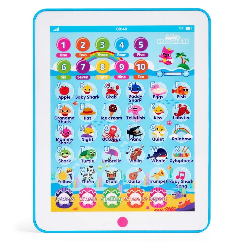 WowWee Pinkfong Baby Shark Tablet ของเล่นแท็บเล็ตจำลอง เบบี้ชาร์ค **มือสอง**