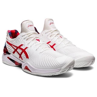 Asics Court FF Novak L.E. Mens Tennis Shoes (White/Classic Red) รองเท้าเทนนิสสำหรับผู้ชายแบรนด์แท้