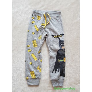 กางเกงขายาว ขาจั๊ม สกรีนลาย Batman สีเทา งานช้อป size 2-4y / 4-6y / 6-8y / 8-10y