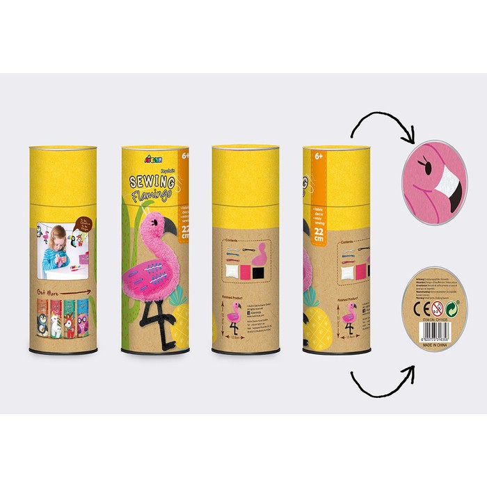 Bydesign ของเล่นเพื่อการศึกษา - Avenir SEWING KEYCHAIN - FLAMINGGO / CH1635